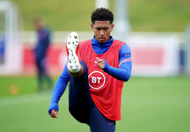 Jude Bellingham during England training