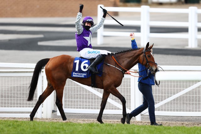 Bryan Cooper following victory in the Pertemps Hurdle