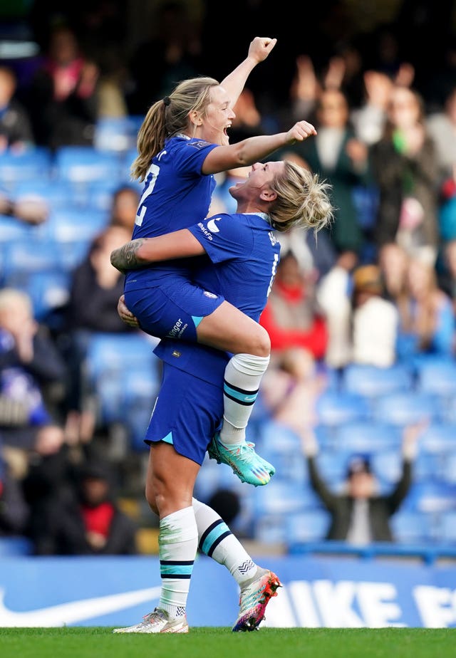 Chelsea's Erin Cuthbert and Millie Bright