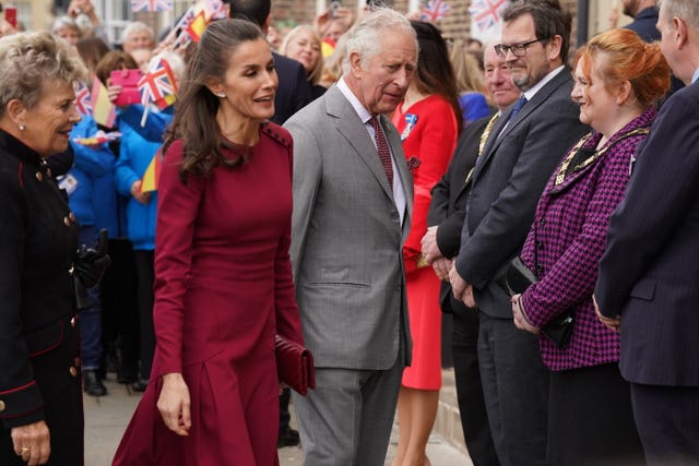 Queen Letizia and Prince Charles