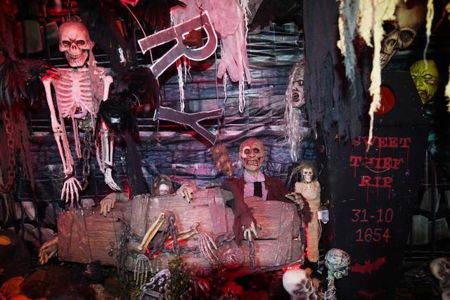 A view of Ken Carraher’s Halloween House of Horrors in Killiney, Dublin