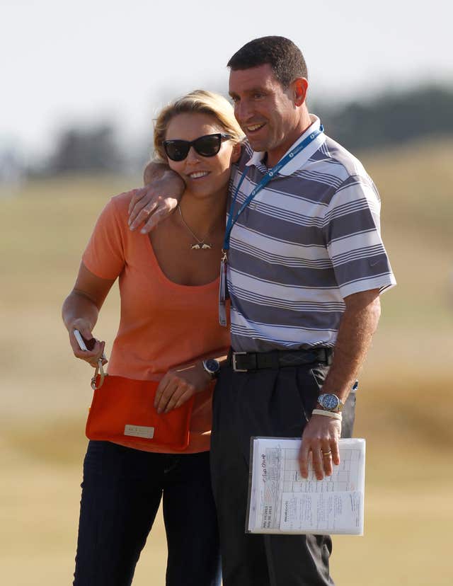 Mark Steinberg pictured with Tiger Woods' former girlfriend Lindsey Vonn