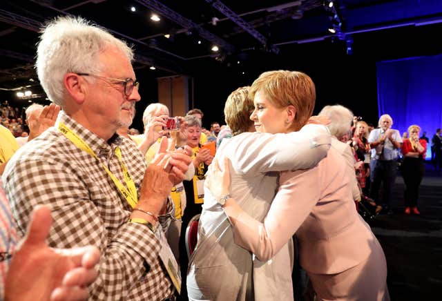 Nicola Sturgeon and her mother