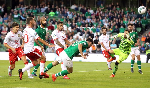 Robbie Brady's late goal secured victory for the Republic of Ireland over Gibraltar