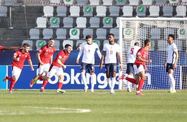 England Under-21s beaten by Switzerland in Euro 2021 opener