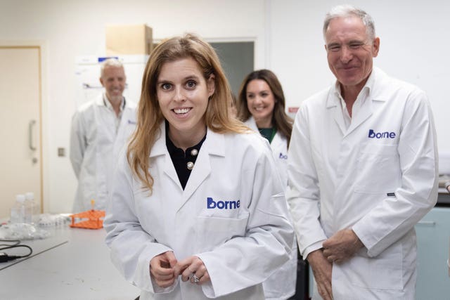 Princess Beatrice visit to Borne research laboratories