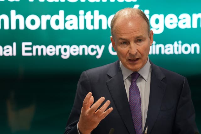 Tanaiste Micheal Martin said he views cybersecurity as 'a key risk' and also highlighted the need for adaptation to climate change (