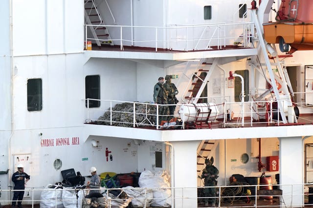 Drugs seizure on cargo ship