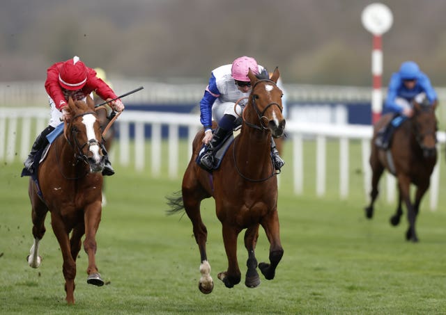 Harper's Ferry (left) was second to Moon Over Miami at Doncaster