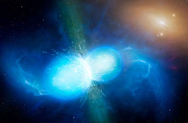 Neutron stars collision.