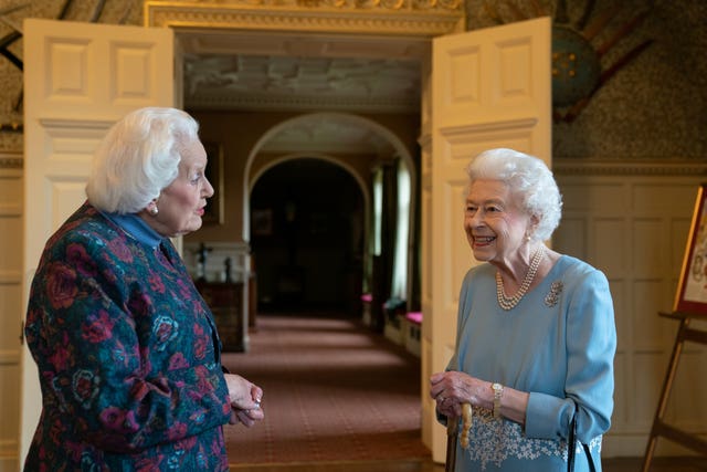 The Queen meets Angela Wood