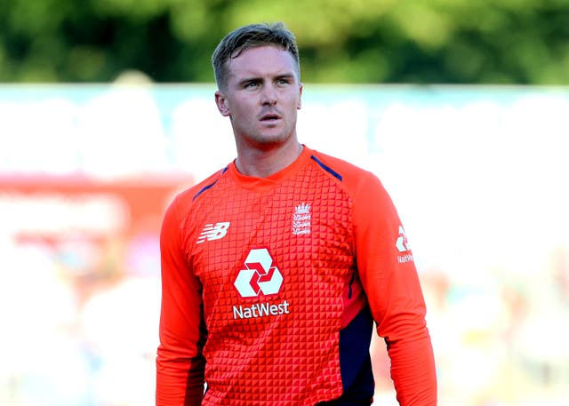 Jason Roy's left side strain means he will miss the three Twenty20 international matches against Australia (Mark Kerton/PA)