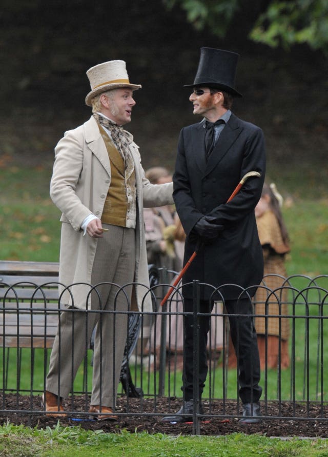 Michael Sheen with co-star David Tennant