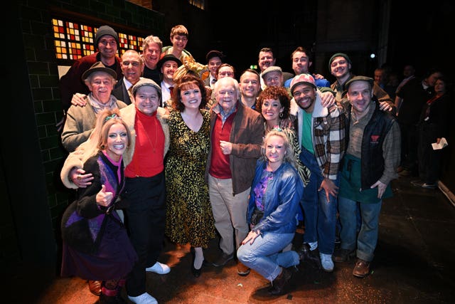The full cast with Sir David Jason, centre