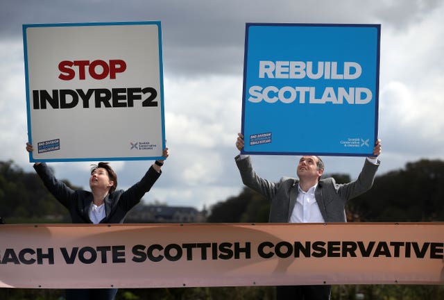 Ruth Davidson and Douglas Ross