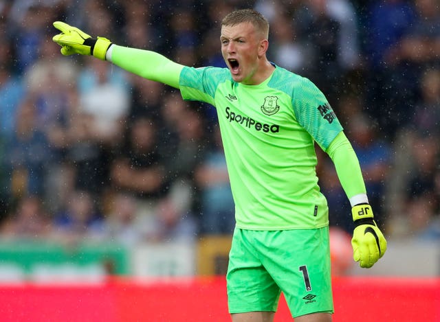 Jordan Pickford has been an ever-present in the Premier League for Everton this season (Nick Potts/PA)