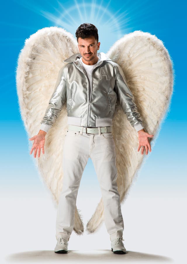 Peter Andre as the Teen Angel in a new production of Grease 