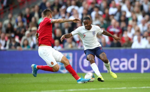 Raheem Sterling scored in England's win over Bulgaria