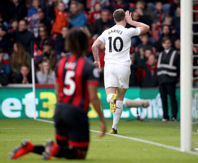 Ashley Barnes, whose own goal had put Bournemouth ahead, sealed the victory for Burnley