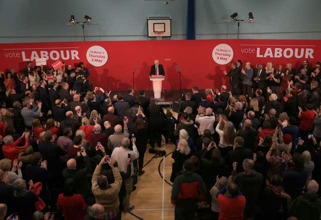 Jeremy Corbyn in Manchester