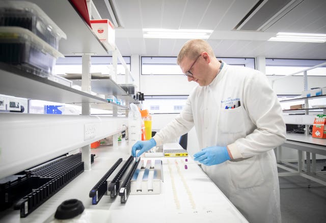Coronavirus testing laboratory