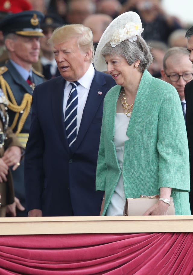 Donald Trump and Theresa May