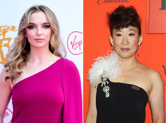 Jodie Comer and Sandra Oh