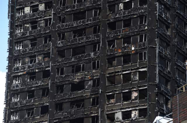 Tower block fire in London