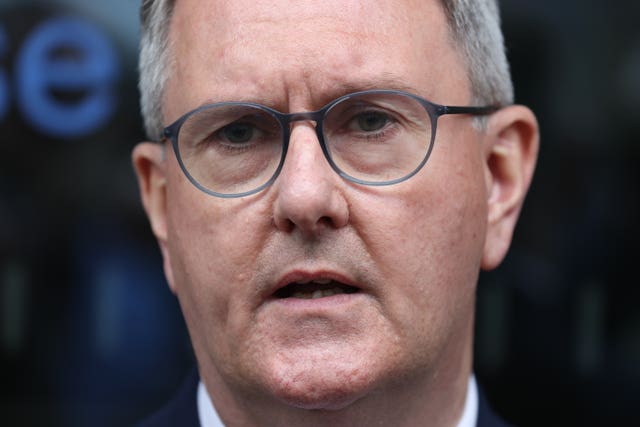 DUP leader Sir Jeffrey Donaldson (Liam McBurney/PA)