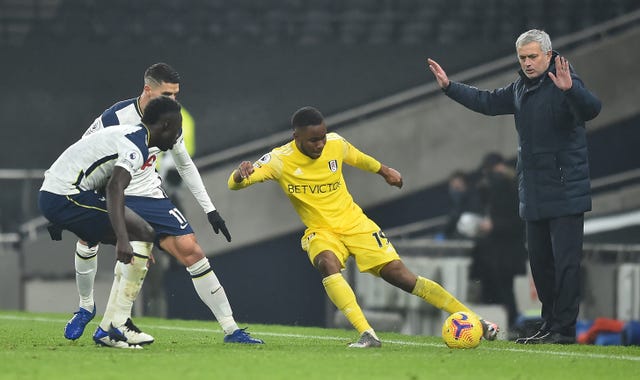 Jose Mourinho oversees the action on the touchline