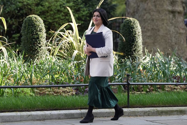 Justice Secretary Shabana Mahmood arrives in Downing Street, London, for a Cabinet meeting