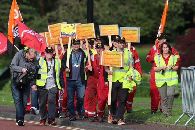 Harland and Wolff protests