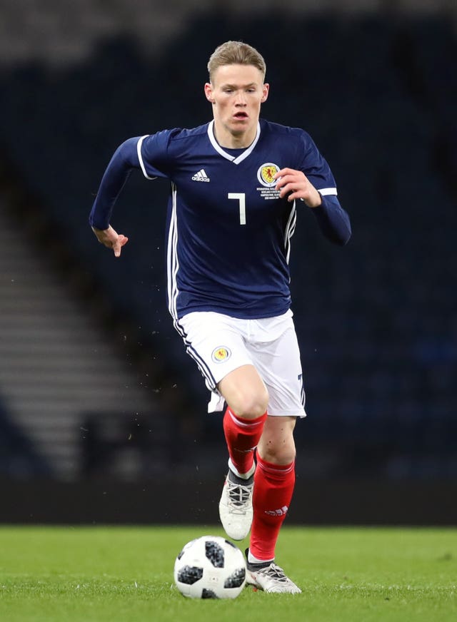 Manchester United's Scott McTominay has not been included in Alex McLeish's latest squad