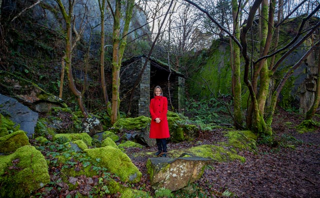 Heritage minister Helen Whately at the Welsh Slate Museum in Llanberis