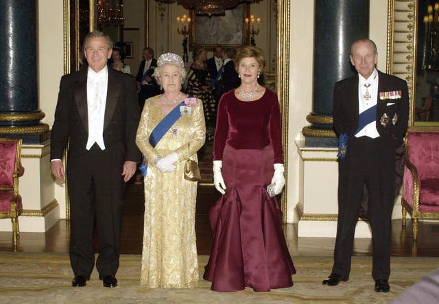 Mr Bush at the state banquet