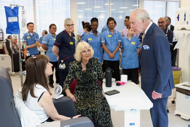 Royal visit to Macmillan Cancer Centre