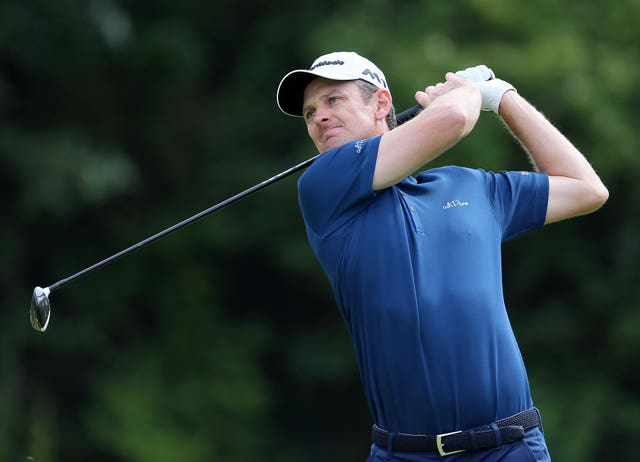 Justin Rose wants to get off the course quickly this afternoon