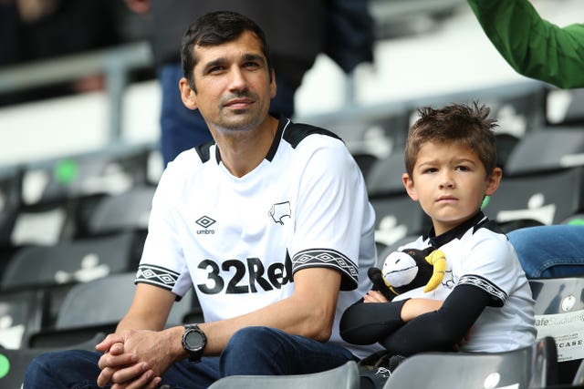 Rams fans inside the ground saw their team draw 1-1 with the Terriers (Nigel French/PA).