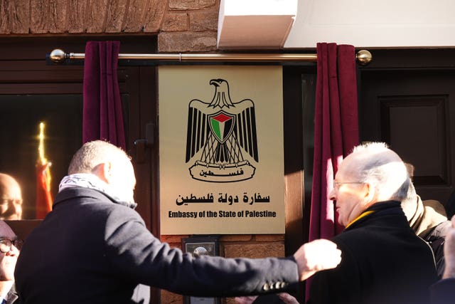 Palestine embassy inauguration – London