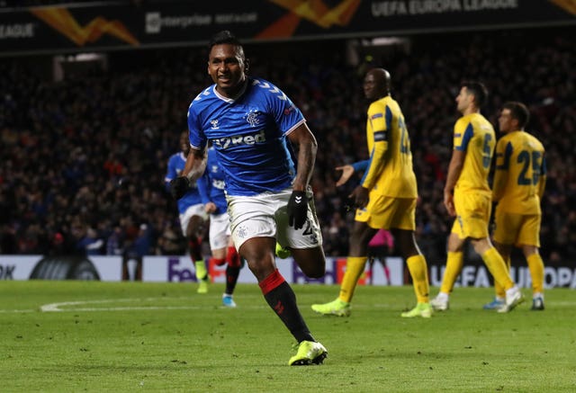 Alfredo Morelos played a part in both Rangers goals 