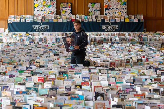 Captain Tom Moore’s grandson Benjie among the birthday cards