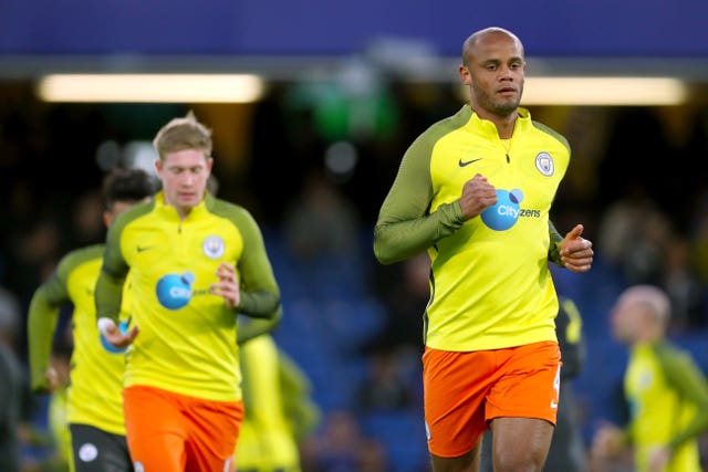 Vincent Kompany (right) has played with De Bruyne (left) with City and Belgium