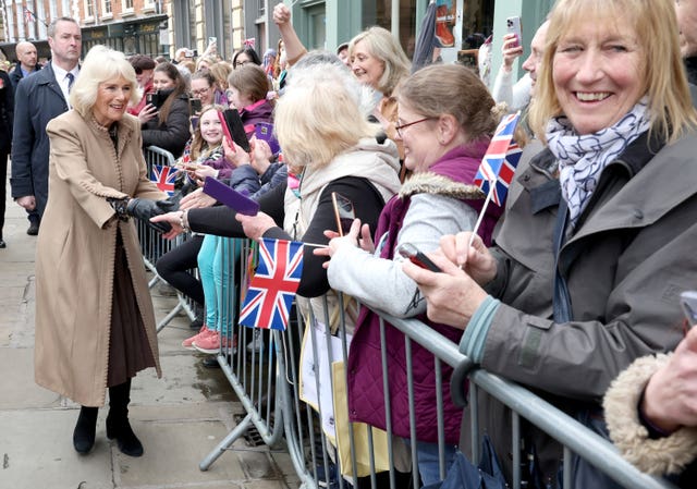 The Queen meets well-wishers