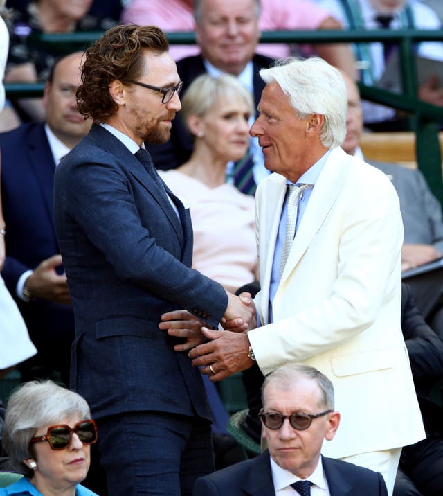 Tom Hiddleston and Bjorn Borg