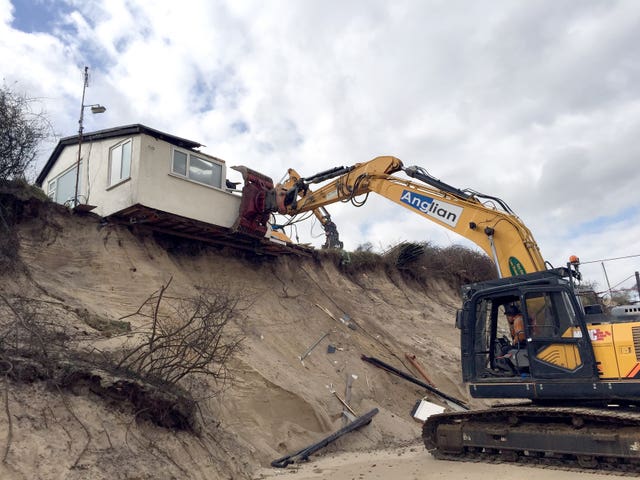 Coastal erosion in Norfolk