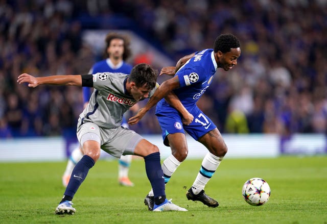 Raheem Sterling, right