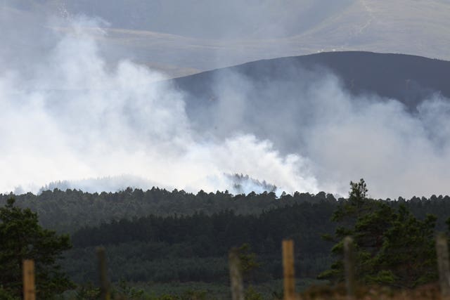 Wildfire in the Cairngorms
