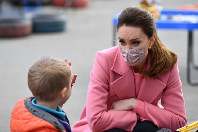 Duke and Duchess of Cambridge school visit