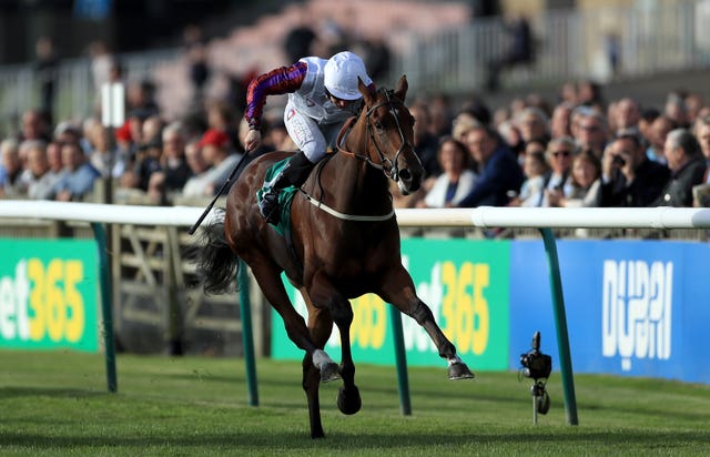 Laurens on her way to winning last season's Fillies' Mile at Newmarket