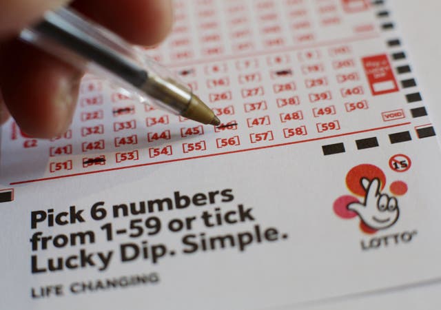 National Lottery ticket